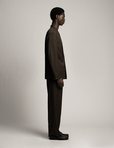 Fresco Lana Suit Jacket - Brown