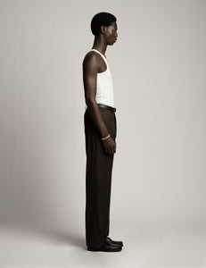 Fresco Lana Trousers - Brown