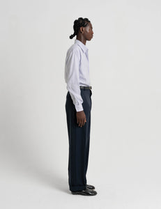 Classic Wool Trousers - Navy