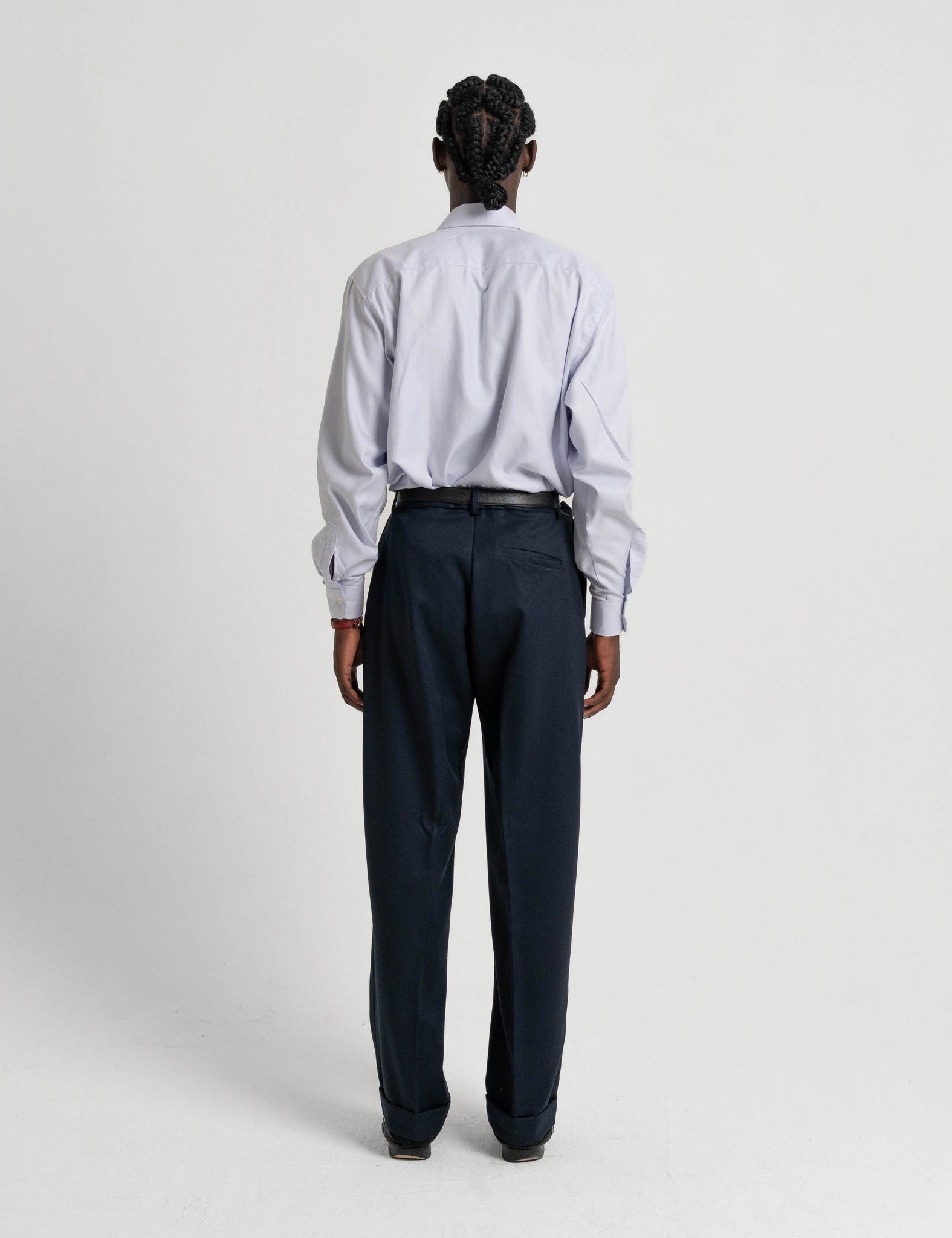 Classic Wool Trousers - Navy
