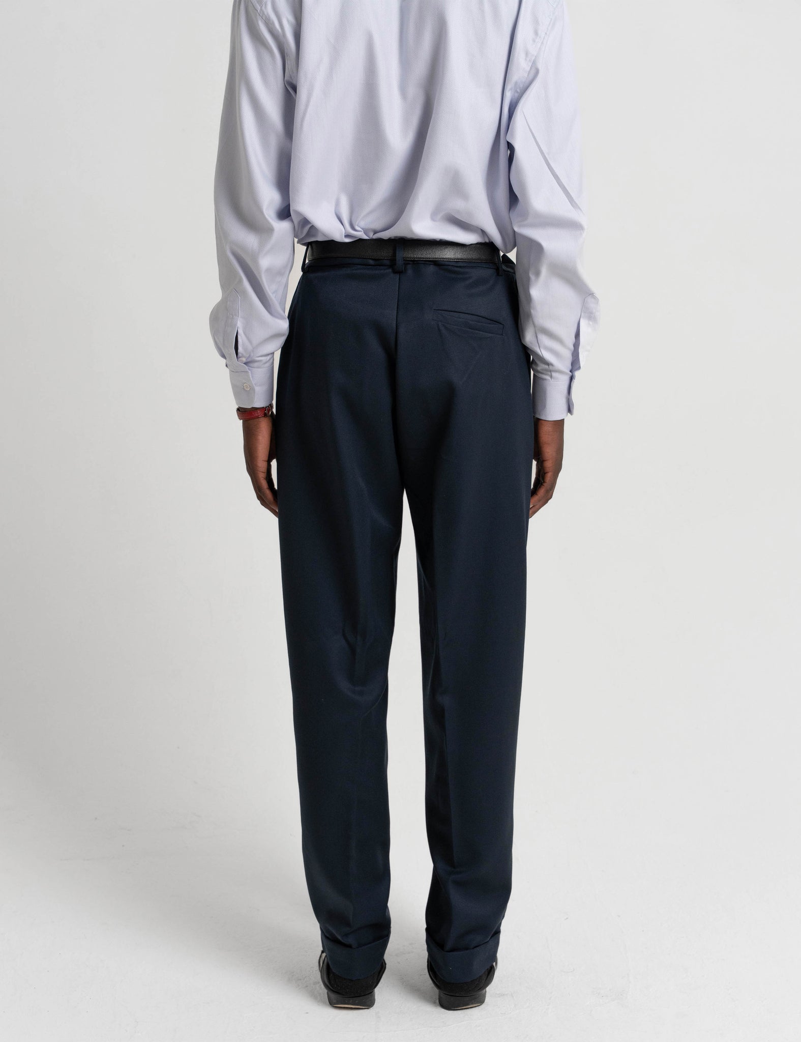 Classic Wool Trousers - Navy
