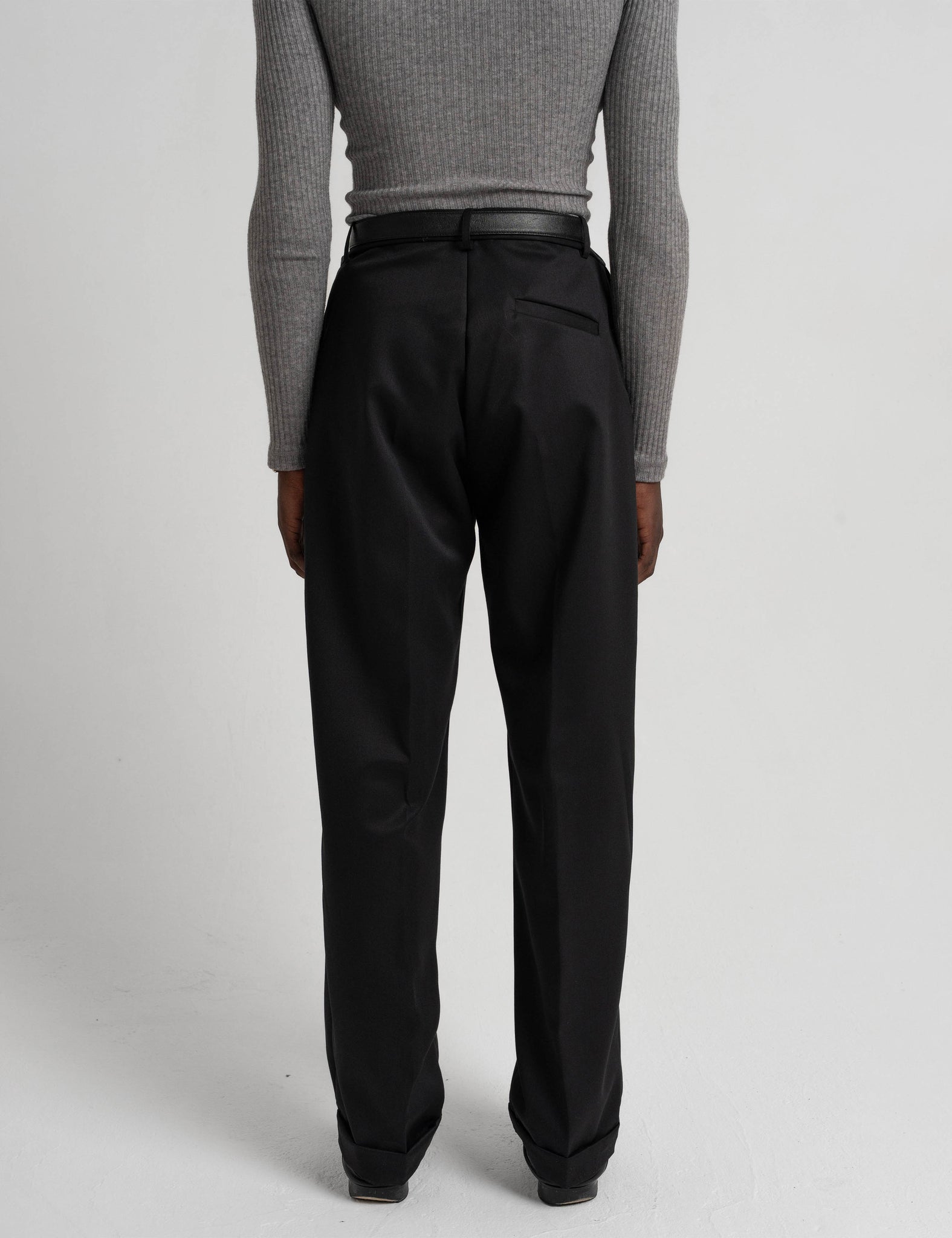 Classic Wool Trousers - Black