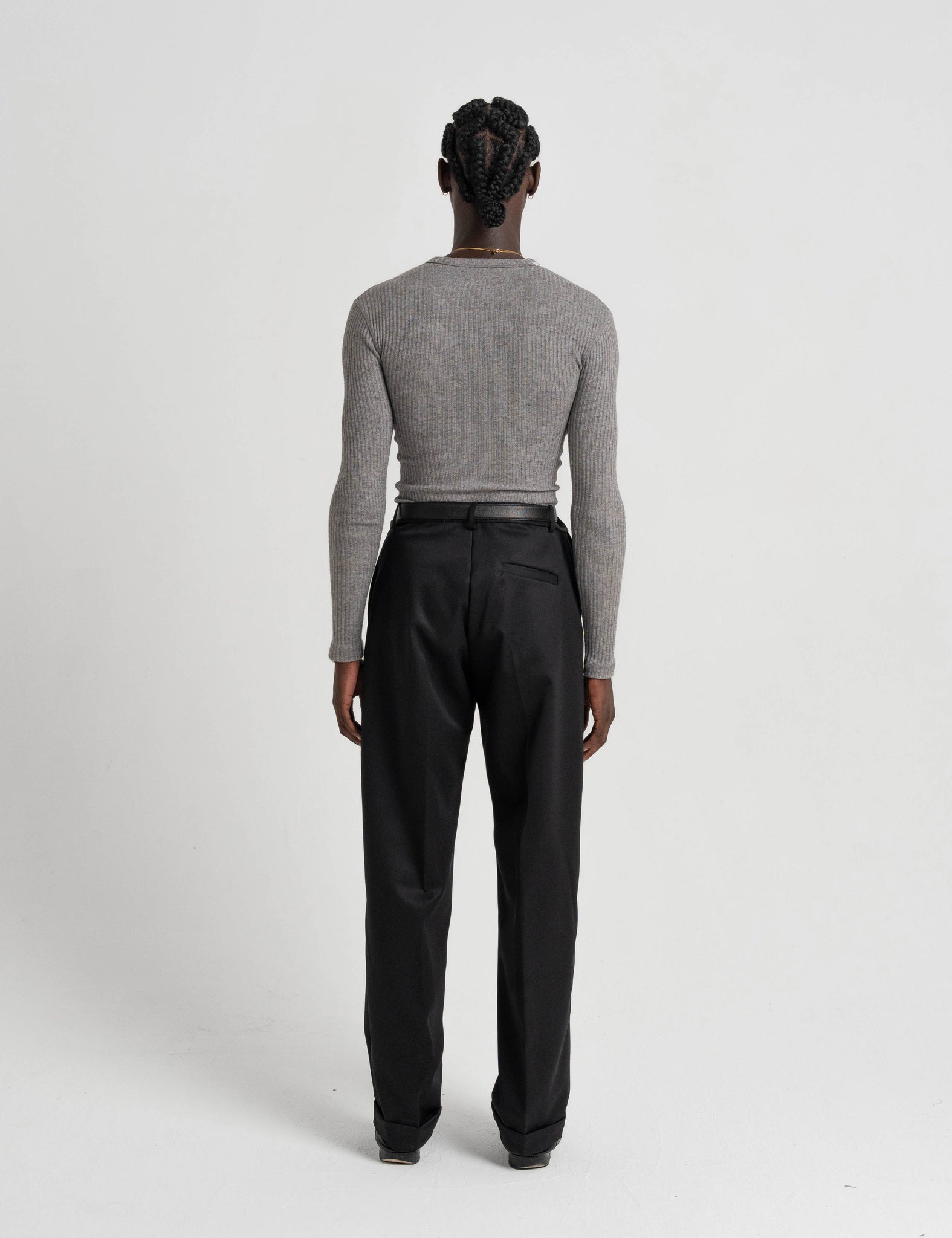 Classic Wool Trousers - Black