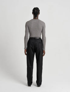 Classic Wool Trousers - Black