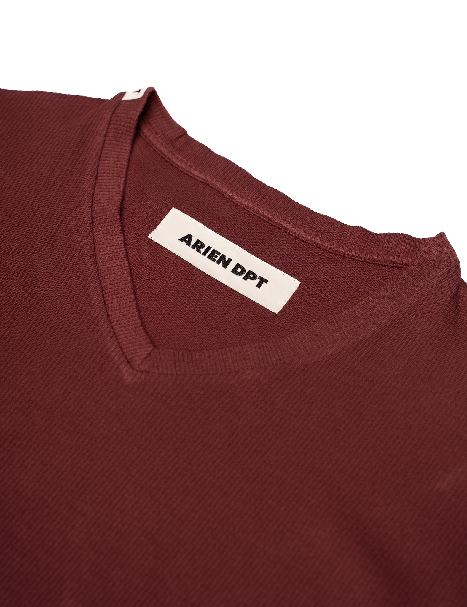 V-Neck Tee - Burgundy