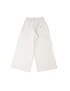 Double Pleated Trousers - Cream