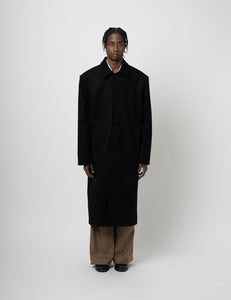 Wool/Cashmere Coat - Black