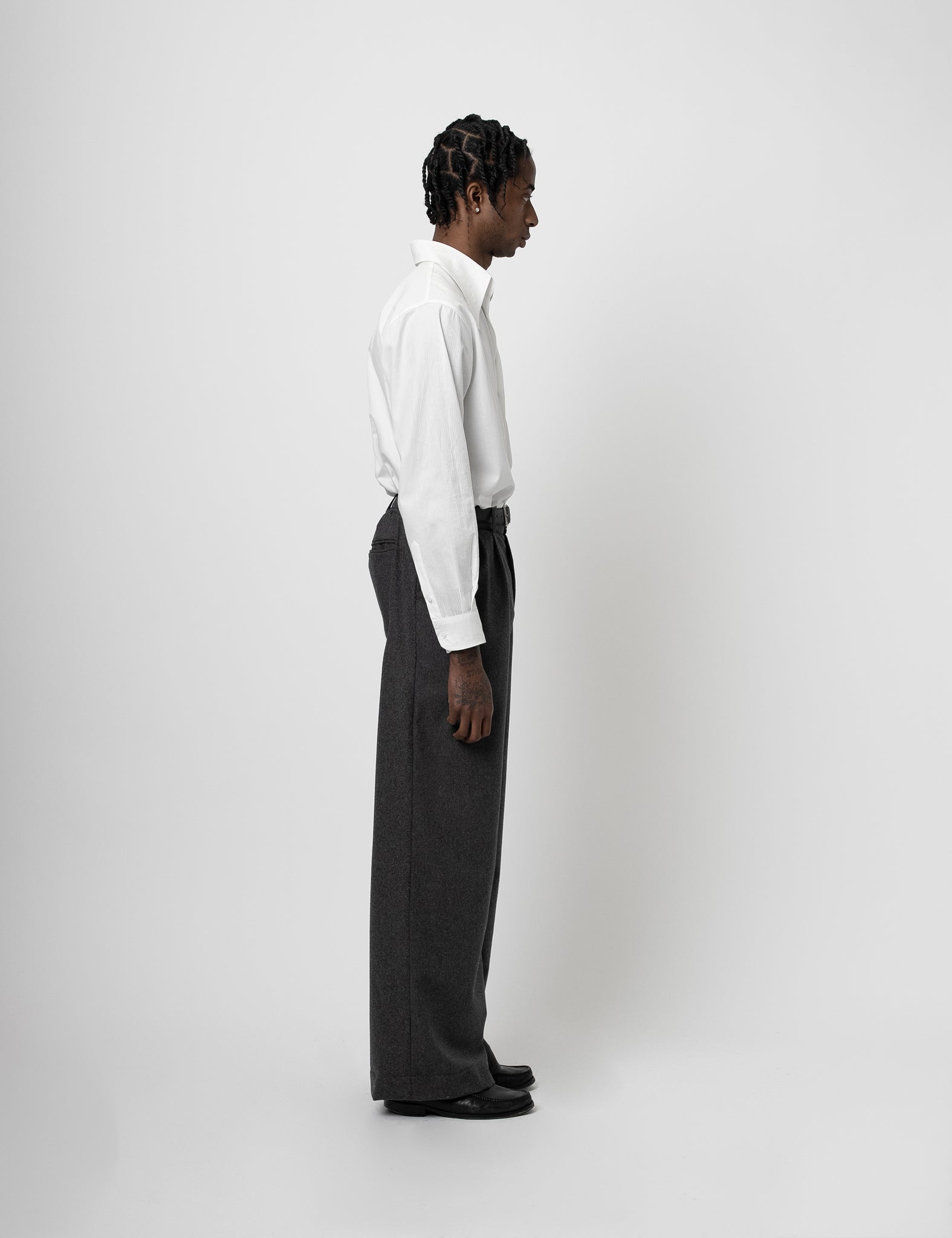 Wool Trousers - Grey