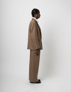 Wool Suit Jacket - Camel